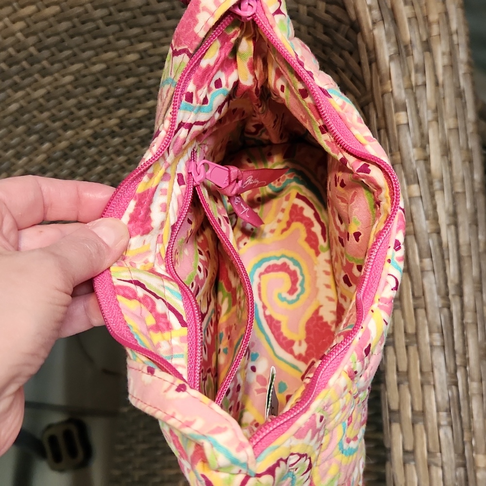 Vera Bradley Capri Melon Maggie Small Shoulder Bag Floral Like New - Picture 6 of 6